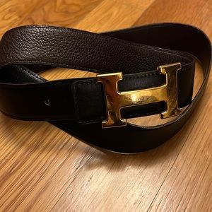 Hermes Reversible Belt - Black/Brown